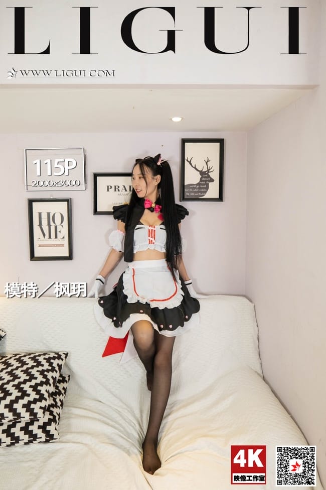 [Ligui丽柜]2021.09.22 《猫娘乐元-巧克力-皮带捆绑-环形口枷》枫玥 [115+1P/113MB]-1