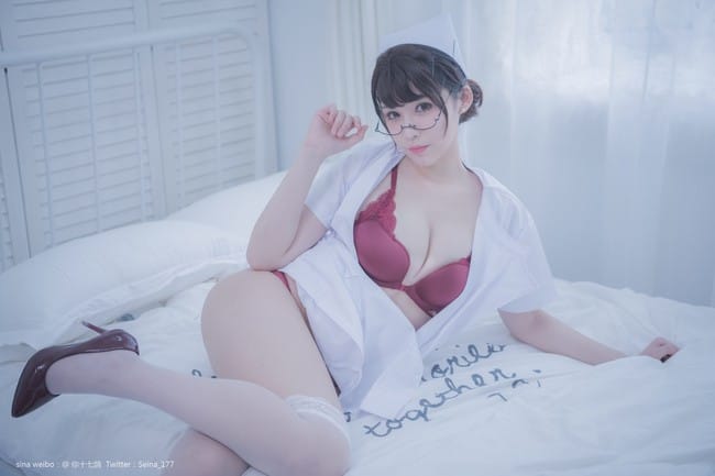 你十七鸽 – NO.03 白色护士[110P1V-535MB]-2
